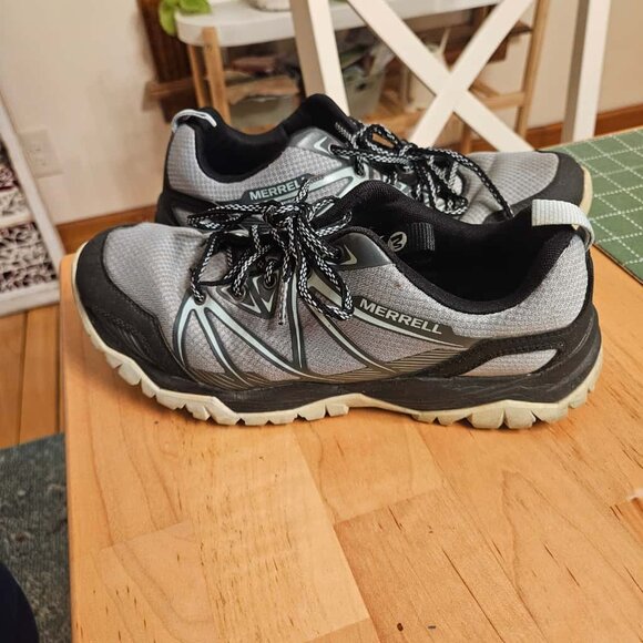 Merrell Women US 10 Capra Rise Hiking Shoe Monument Gray J37252 - Picture 5 of 11